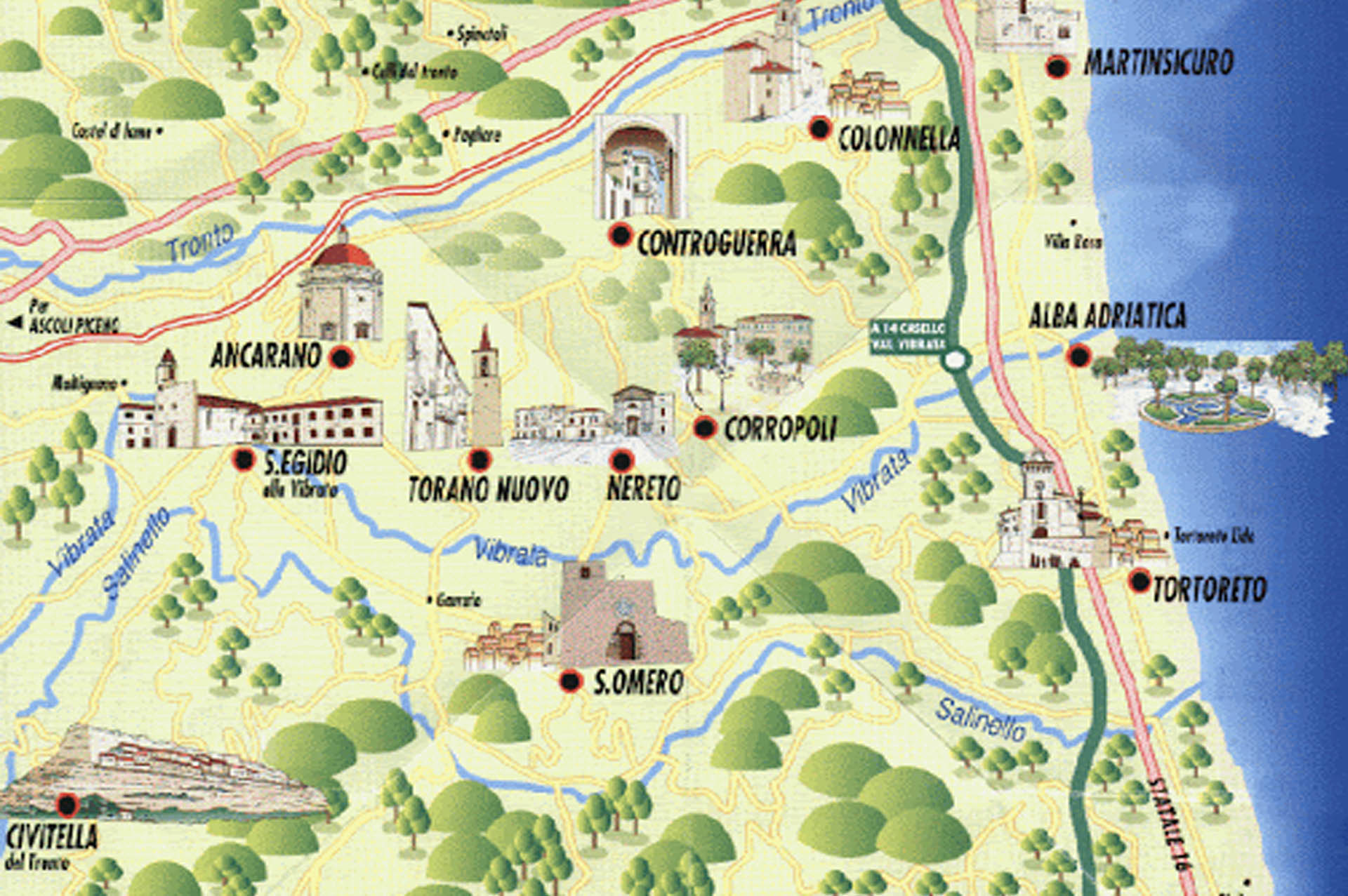 Scopri i comuni della Valvibrata